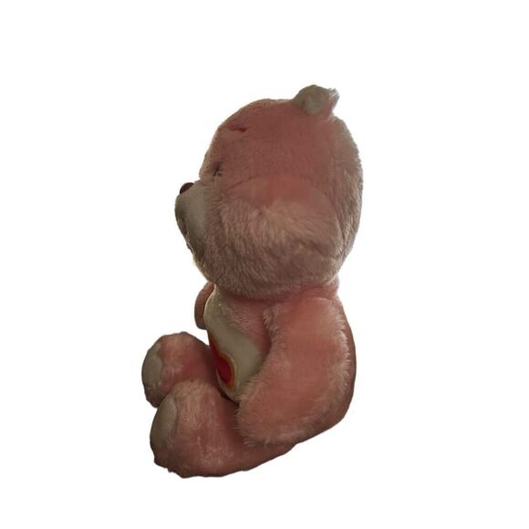 CARE BEAR Vintage 1983 Kenner Plush Love A Lot Bear Pink 13" Stuffed Animal Toy - Picture 4 of 9